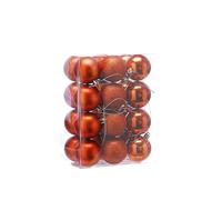 Festive Productions Pack of 24 x 6cm Halloween Bauble Decorations - Shiny, Matt, & Glitter Finishes - Luxury Baubles - Christmas Baubles - Christmas Tree Decorations, Hanging Christmas Decorations