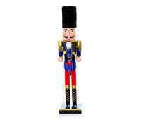 Festive Productions Premier Decorations Large 60 Centimeter Wooden Nutcracker Various Designs and Colours (Navy)