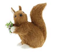 Festive Productions Sitting Squirrel with Pinecone Decoration - Brown - 25cm - Autumn Decoration Squirrel Themed Décor Prop - Autumnal - Perfect for Home, Kitchen, Living Room, Tabletop