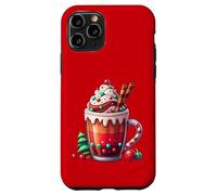 Festive Pumpkin Spice Latte Whipped Cream and Candy Cane Case for iPhone 11 Pro