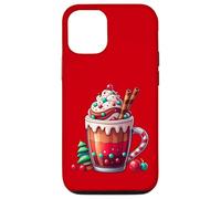 Festive Pumpkin Spice Latte Whipped Cream and Candy Cane Case for iPhone 12/12 Pro