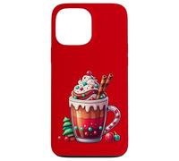 Festive Pumpkin Spice Latte Whipped Cream and Candy Cane Case for iPhone 13 Pro Max