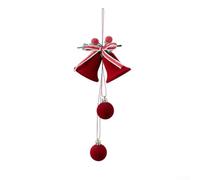 Festive Red Hanging Bell 36cm for Christmas Tree Branches(bow planting)