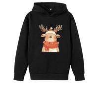 Festive Reindeer Print Childrens Tracksuit Two Piece Jogging Suit Hooded Top Athletic Pants Holiday Sports Outfit Photography Gifts0-3 Months Baby Girl ClothesMy 1st Christmas BoyNewborn Boy Clothes