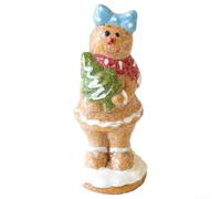 Festive Resin Man Gnomes Figurines for Christmas, Handcrafted Holiday Decorations for Warm Seasonal Ambiance (girl)