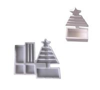 Festive Resin Mold for Holiday Christmas Tree Planter Silicone Tool Design Festive Silicone Flowerpot Mold