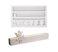 Festive Santa Silicone Mold Feature Christmas Movable Countdown Design Ideal for Holiday Gifts and Silicone Advent Calendar Mold