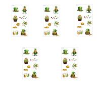 Festive Shamrocks Temporary Tattooes Set 24 Hour Wear Kids Skin Friendly StPatrick's Day Party Decorations Party Shamrock Face Tattooes