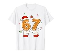Festive Six Seven 67 Gingerbread Christmas Secret Santa T-Shirt