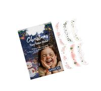Festive Skin-Friendly Decals 6pc: Temporary Christmas Face Stickers Quick Application & Easy Removal Accessories Instants Holiday Face Decorations