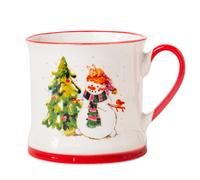 Festive Snowman Ceramic Mug 340ml Assorted Designs