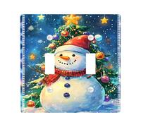 Festive Snowman Light Switch Cover Plates/Outlet Covers, Cheerful Winter Decor for Holiday Accents, Plastic Wall Plates, Standard Size Double Toggle