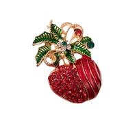 Festive Snowman Pin Alloy Christmas Tree Decoration with Diamonds Rhinestones Holiday Adults Lovely Snowman Pin Unique Festival Jewelry