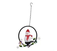 Festive Snowman Solar Light for Yard Party Display(hong) | Solar powered, auto on/off sensor, no wiring needed, warm white LED, easy 2min install