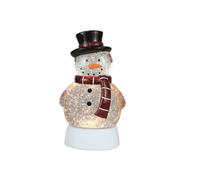 Festive Sparkle Snowman Water Spinner Christmas Decoration