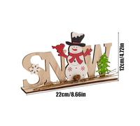 Festive Table Display, Holiday Figurine with Saint Nick and Frosty, Seasonal Indoor Accent for Loved, Cold Weather, Cooking Space, Washroom, Sleeping Area, Lounge, Work Desk, Team Gifting