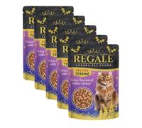Festive Terrine Cat Food - Pack of 5 - Tuna & Lobster - Give Your Cat a Taste of Christmas - Made With 100% Natural Ingredients and Festively Flavoured