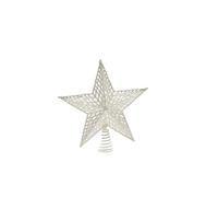 Festive Tree Top White Glitter Tree Topper 30 Centimetre