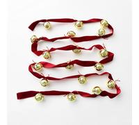 Festive Velvet Ribbon Bell String with Jingling Bells for Christmas Tree and Home Decor Made from Sturdy Materials to Last Through Seasons (A)