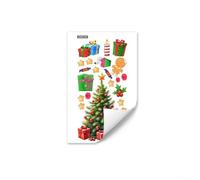 Festive WFor all Stickers for ChristmFor as DecorFor ating, DurFor able PVC MFor ateriFor al, SuitFor able for WFor alls, Windows For and VFor arious SurfFor aces in the Home