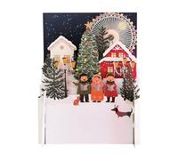 Festive Xmas Carol Singers 3D Pop Up Christmas Greeting Card By Alljoy Cards