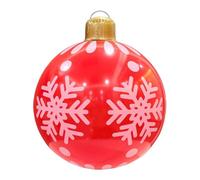 Festive Yard Decor - Giant Holiday Ball for Outdoor Cheer | Waterproof Pvc Build with Inflatable Design, Bold Christmas Colors for Lawn, Garden, Patio and Tree Display 25.98 X 18.9in