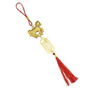 Festive Zodiac 2026 Year Of The Horse Wall Hanging Ornament Chinese New Year Red Gold Lucky Decoration Housewarming Gifts