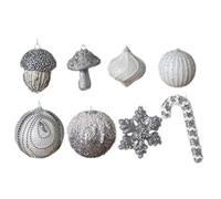 Festives Baubles For Christmas Tree Shimmering Decorations For Party And Home Colorful Hanging Pendants Embellishment Holiday Celebration Accessories