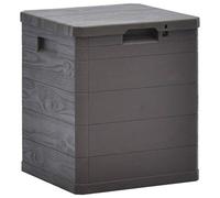 Festnight Garden Lockable Storage Box, Suitable for Outdoor Indoor 90 L Capacity, Plastic Brown
