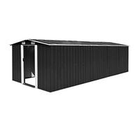 Festnight Garden Shed, Garden Tool Storage Shed, Sheds and Outdoor Storage, Metal Garden Storage Shed 257x580x181 cm Anthracite