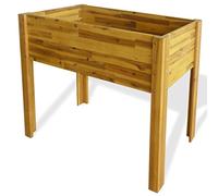 Festnight Raised Garden Planter Solid Acacia Wood