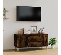 Festnight TV Stand Cabinet, TV Units, TV Cabinets for Living Room, TV Cabinet Smoked Oak 102x44.5x50 cm Engineered Wood