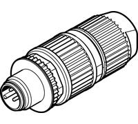 Festo Plug 4-pin A-coded M12x1 IP65 IP67 - 564947