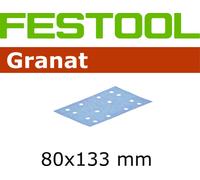 Festool 1 Pkg. Garnet 80x133 Sanding Paper Hook P40 - P320 for E.g. RTS 400