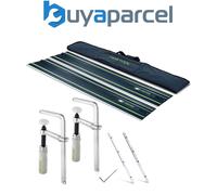Festool 100 Year FS 1400/2 2 x 1400mm Guide Rails + FSV/2 + FSZ 120 Clamps + Bag