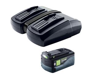 Festool 18V 5.0Ah AIRSTREAM Battery with 10.8-18V TCL 6 DUO Rapid Charger 230V