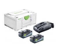 Festool 18v SYS Energy Set 2 x HighPower Batteries 8ah and Charger Kit