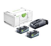 Festool 18v SYS Energy Set 2 x HighPower Batteries 8ah and Charger Kit 8ah