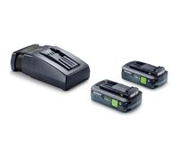 Festool 18v TBX Cordless 2 Battery 4ah and Charger Set 4ah