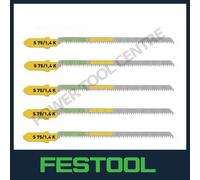 Festool 204267 Jigsaw Blade 5-Pieces, 1.4 mm Tooth Pitch, 75 mm Tooth Length