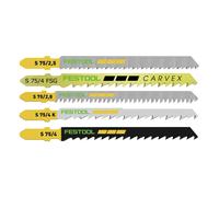 Festool 204275 25-Pieces Jigsaw Blade Set, 75 mm Tooth Length