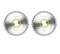 Festool 216mm 36 Tooth Mitre Saw Blade KS 60 30mm Bore Wood - 2 Pack - 500124