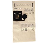 Festool 452970 FIS-CT/CTL/CTM 22/5 Filter Bag for Dust Extractor Pack Of 5