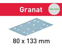 Festool 497122 80 x 133mm Granat Abrasive Sanding Discs 180 Grit Box 1