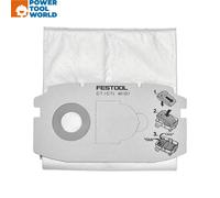 Festool Filter Bag SC FIS-CT 498411 - Self-Clean for CT/CTL MIDI Extractors - Pack of 5