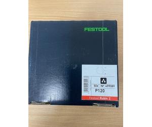 FESTOOL 499089 Abrasive Discs -No Holes - Grip D125/ 115mm P120 Pieces 50