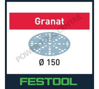 Festool 575154 Sanding Abrasive Sheet Granat STF 150mm D150/48 Grit40 10 Pieces