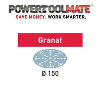 Festool 575158 Abrasive Sheet Granat STF D150/48 - Pack of 10 - 180 Grit