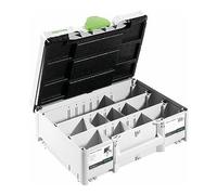 Festool 576796 Systainer T-LOC SORT-SYS3 M 137 DOMINO, Grey, 13.7 cm*39.6 cm*29.6 cm