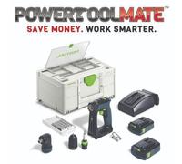 Festool 576886 18v Cordless Drill CXS 18 C 3,0-Set Kit Batteries